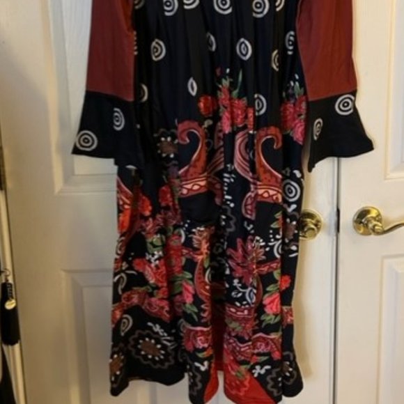 Colorful Floral/Ethnic Long Dress - Picture 2 of 7